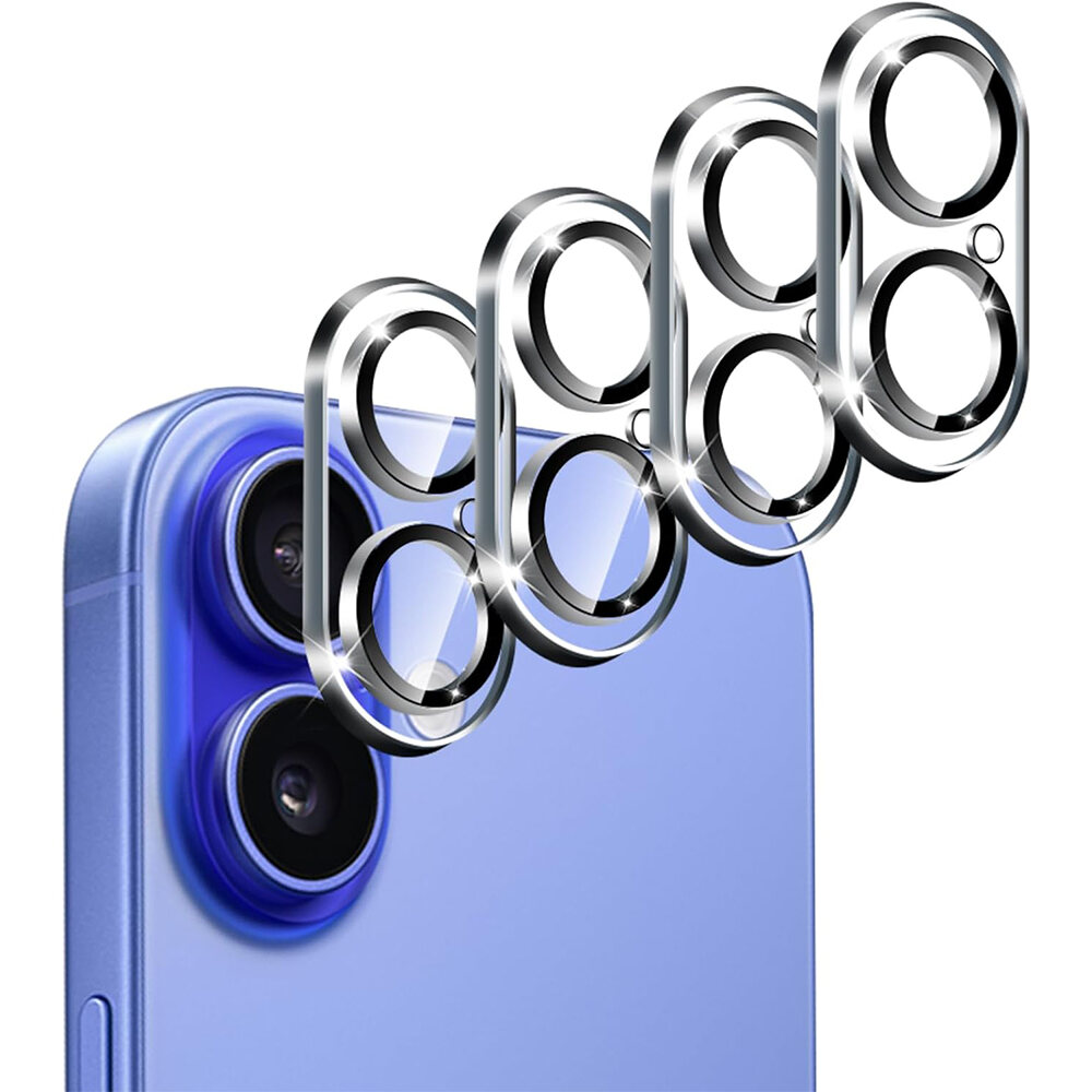 4PCS Camera Lens Screen Protector Cover for iPhone 16 Plus Pro 16Plus iPhone16 Tempered Glass Protection Film Phone Accessories