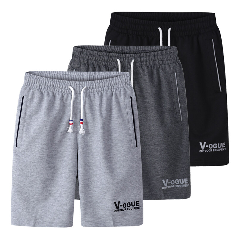 [M-6XL]Polyester Plus Size Oversize 95KG Can Wear Mens Five-Point Pants Loose Fashion Casual Sports Quick Drying Shorts Summer